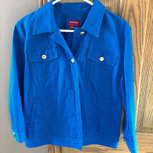 Blue Chaps Denim Jean Jacket